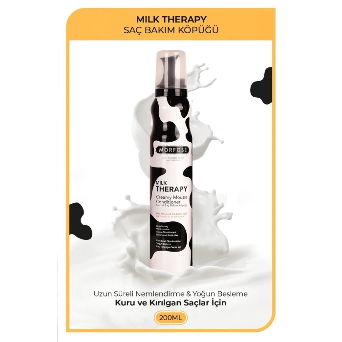 Morfose Milk Therapy Saç Köpüğü 200 ml - Besleyici, Koruyucu Etki