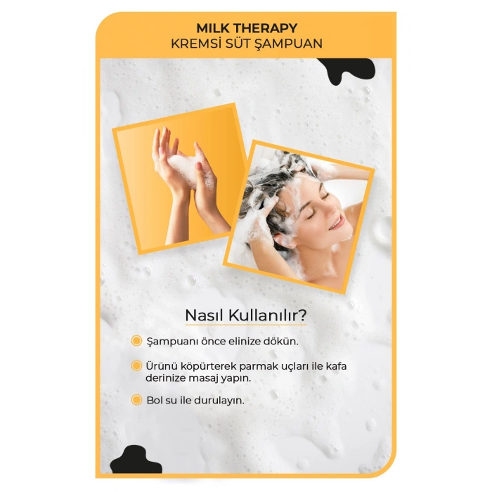 Morfose Milk Therapy Şampuan 1000 ml Süt Proteinli, Onarıcı, Besleyici Etki