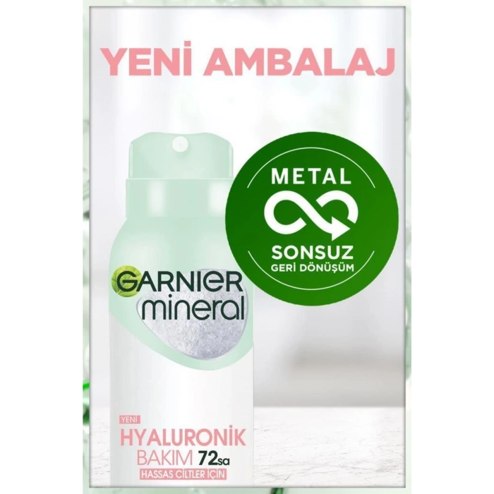 Garnier Mineral Hyaluronik Bakım Sprey Deodorant 5li Set