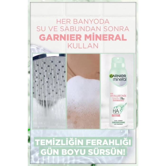Garnier Mineral Hyaluronik Bakım Sprey Deodorant 5li Set