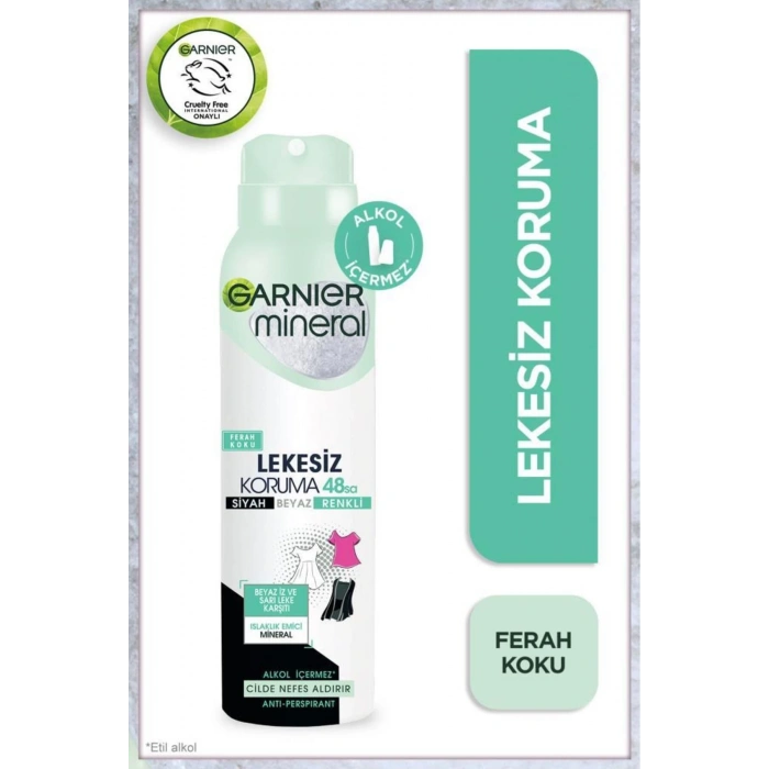 Garnier Mineral Lekesiz Koruma Ferah Koku Sprey Deodorant