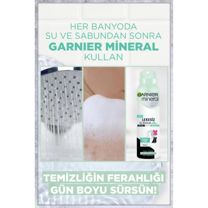 Garnier Mineral Lekesiz Koruma Ferah Koku Sprey Deodorant