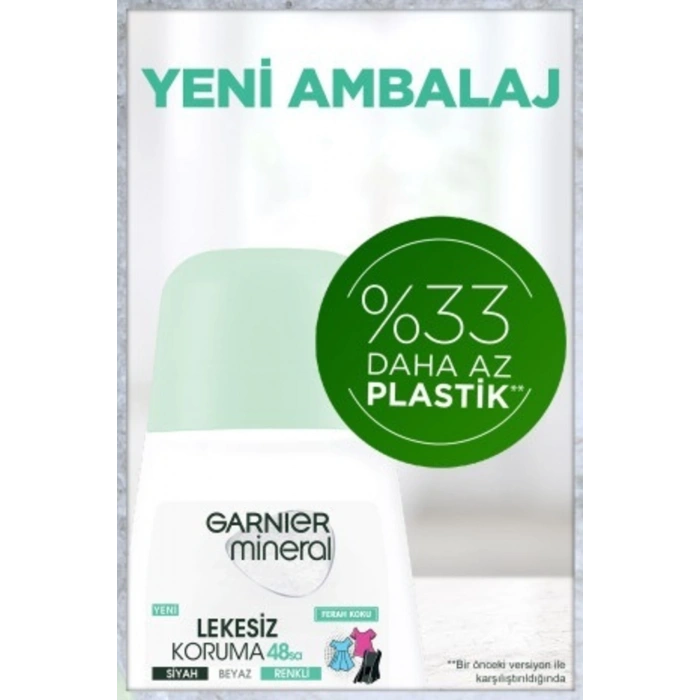 Garnier Mineral Lekesiz Koruma Ferah Koku Sprey Roll-on Deodorant 3lü Set