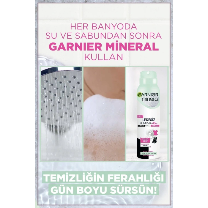 Garnier Mineral Lekesiz Koruma Sprey Deodorant 3lü Set
