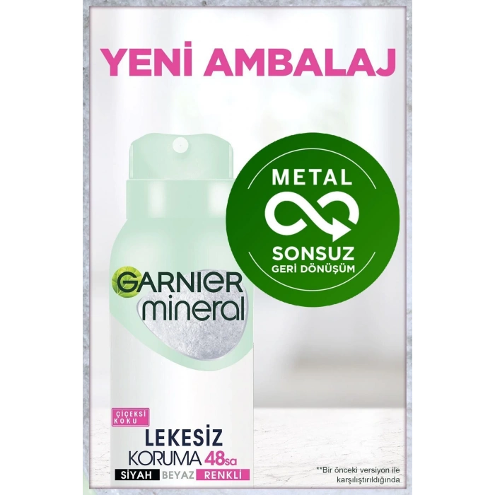 Garnier Mineral Lekesiz Koruma Sprey Deodorant 3lü Set