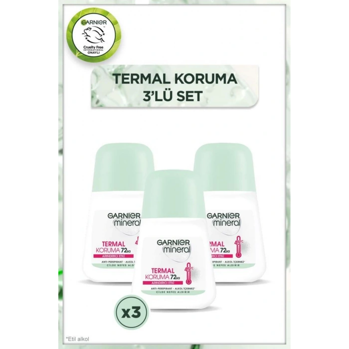 Garnier Mineral Termal Koruma Roll-on Deodorant 3lü Set