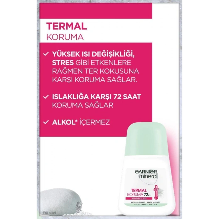 Garnier Mineral Termal Koruma Roll-on Deodorant 3lü Set