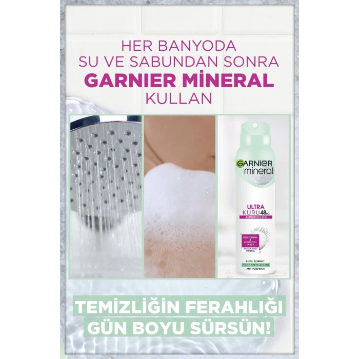 Garnier Mineral Ultra Kuru Kadın Sprey Deodorant