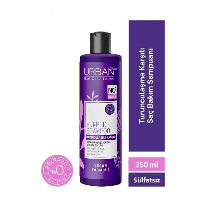 Urban Care Mor Turunculaşma Karşıtı Saç Bakım Şampuanı - Sülfatsız - Vegan - 250 ml