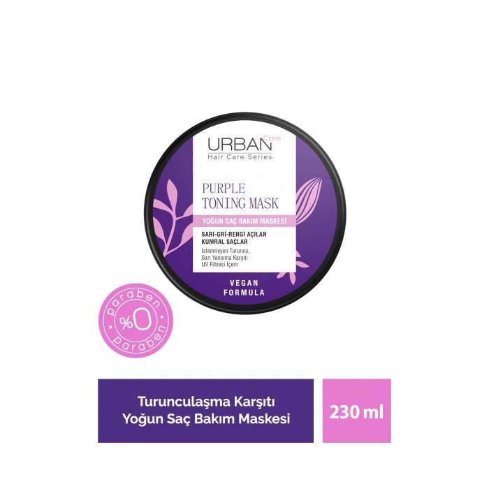 Urban Care Mor Turunculaşma Karşıtı Yoğun Saç Bakım Maskesi - Vegan - 230 ml