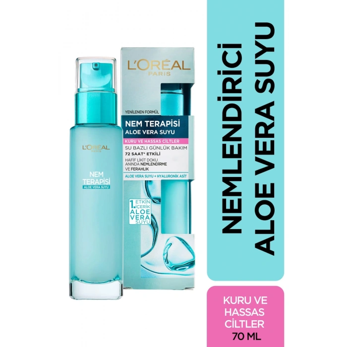 Loreal Paris Nem Terapisi Aloe Vera Suyu Kuru Ve Hassas Ciltler Krem 70 ml