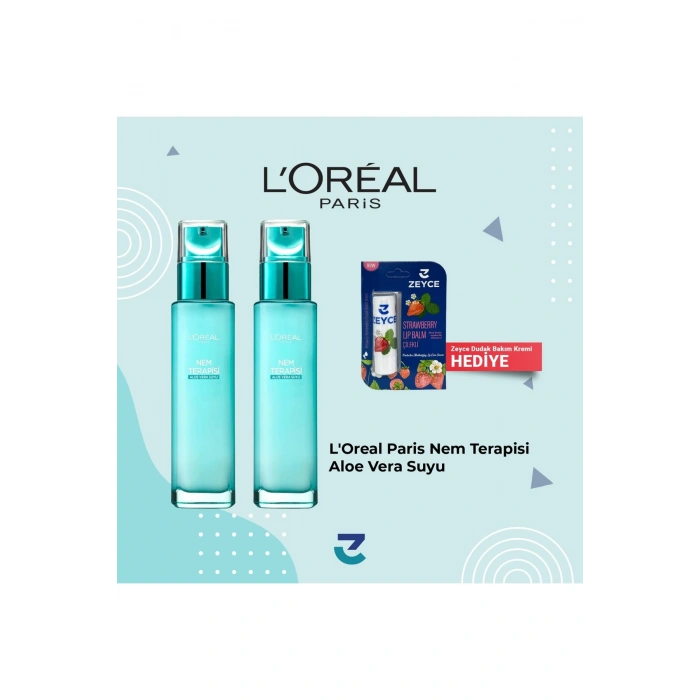 Loreal Paris Nem Terapisi Aloe Vera Suyu Normalden Kuruya Ciltler Için Nemlendirici Krem 2li Set