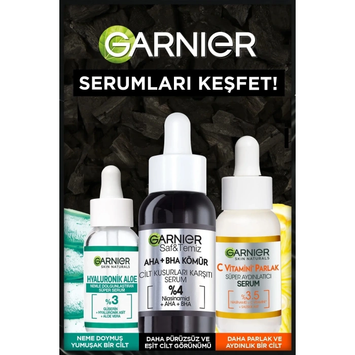 Garnier Nemlendirici Canlandırıcı Peeling Etkili Serum Seti 3