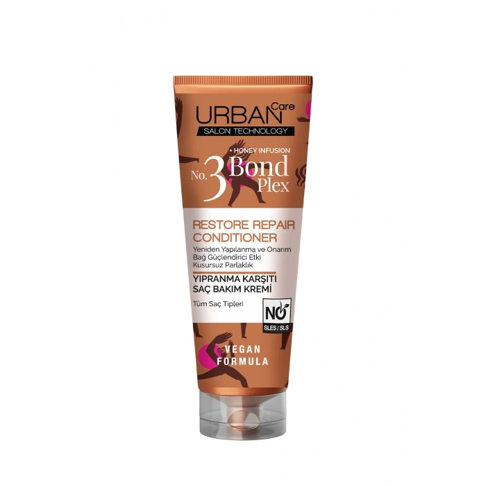 Urban Care No.3 Bond Plex Restore Repair Yıpranma Karşıtı Saç Bakım Kremi - Vegan - 250 ml