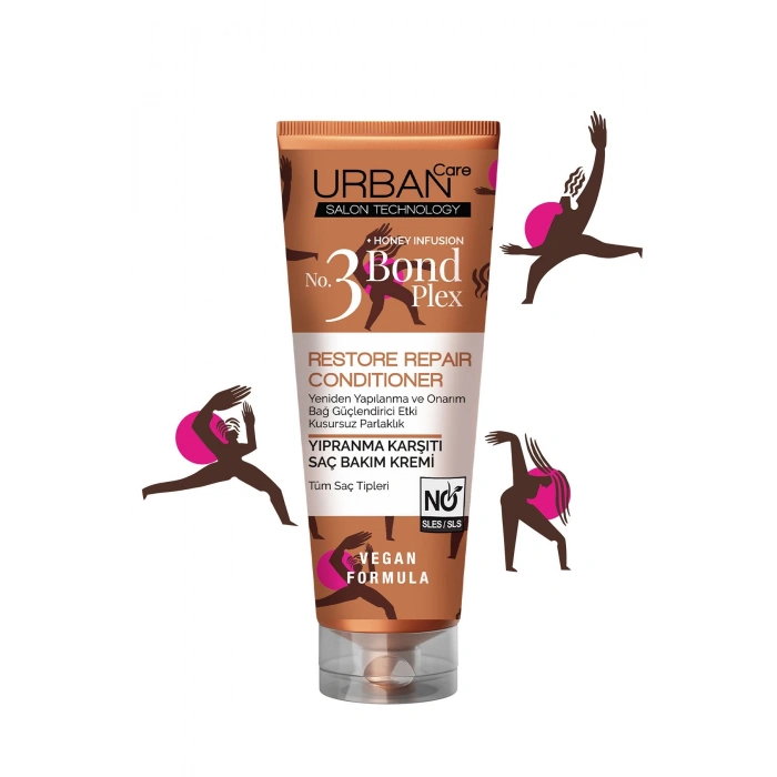Urban Care No.3 Bond Plex Restore Repair Yıpranma Karşıtı Saç Bakım Kremi - Vegan - 250 ml