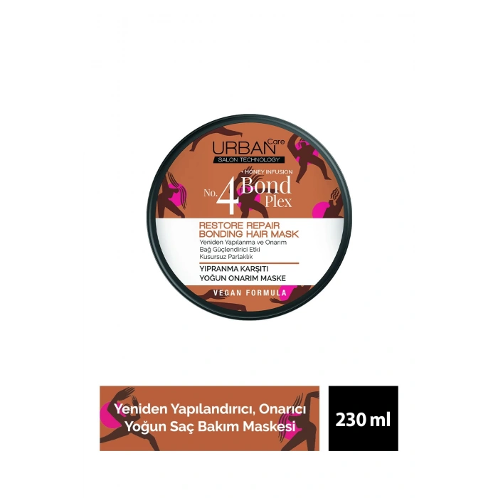 Urban Care No.4 Bond Plex Restore Repair Yıpranma Karşıtı Yoğun Onarım Maskesi - Vegan - 230 ml