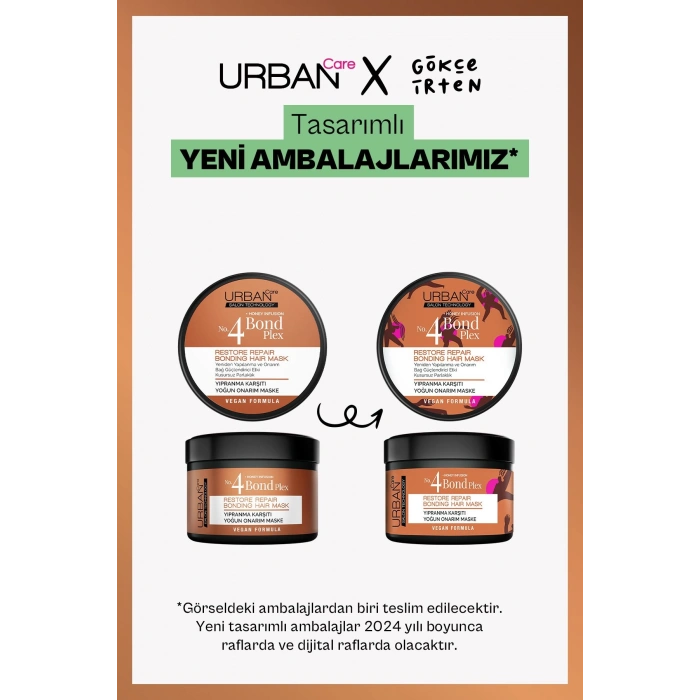Urban Care No.4 Bond Plex Restore Repair Yıpranma Karşıtı Yoğun Onarım Maskesi - Vegan - 230 ml
