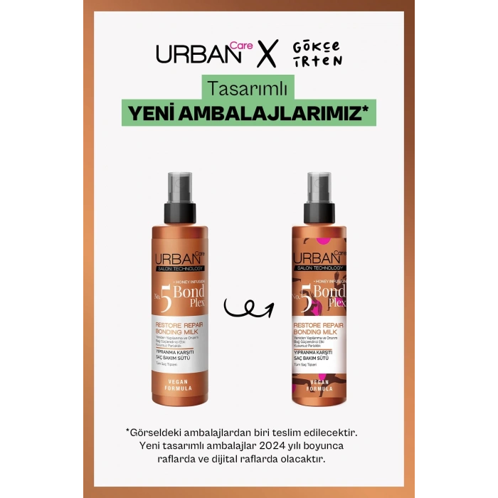 Urban Care No.5 Bond Plex Restore Repair Yıpranma Karşıtı Saç Bakım Sütü - Vegan - 200 ml