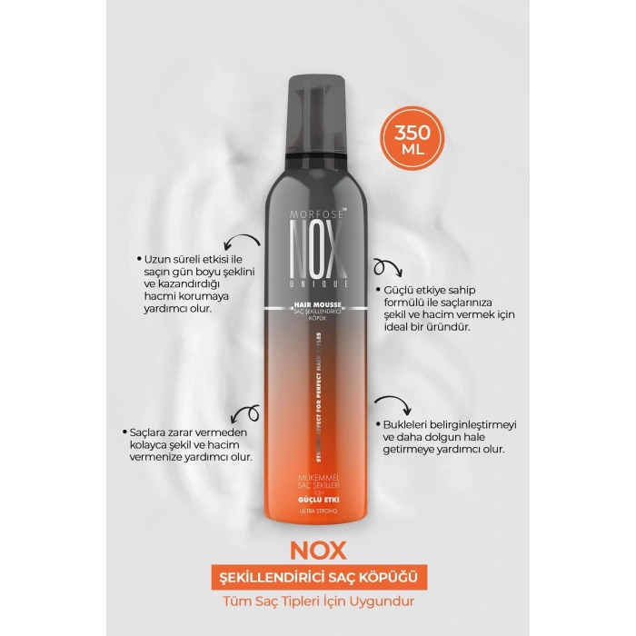 Morfose Nox Saç Köpüğü 350 ml