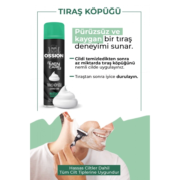 Morfose Ossion Hassas Ciltlere Özel Tıraş Köpüğü 200 ml