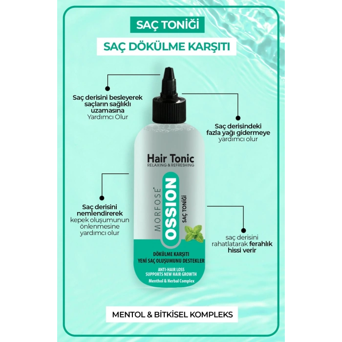 Morfose Ossion Saç Dökülmesi Karşıtı Ferahlatıcı Bitkisel Saç Toniği 300 ml