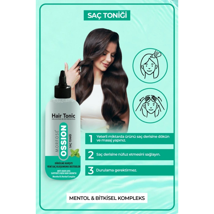 Morfose Ossion Saç Dökülmesi Karşıtı Ferahlatıcı Bitkisel Saç Toniği 300 ml