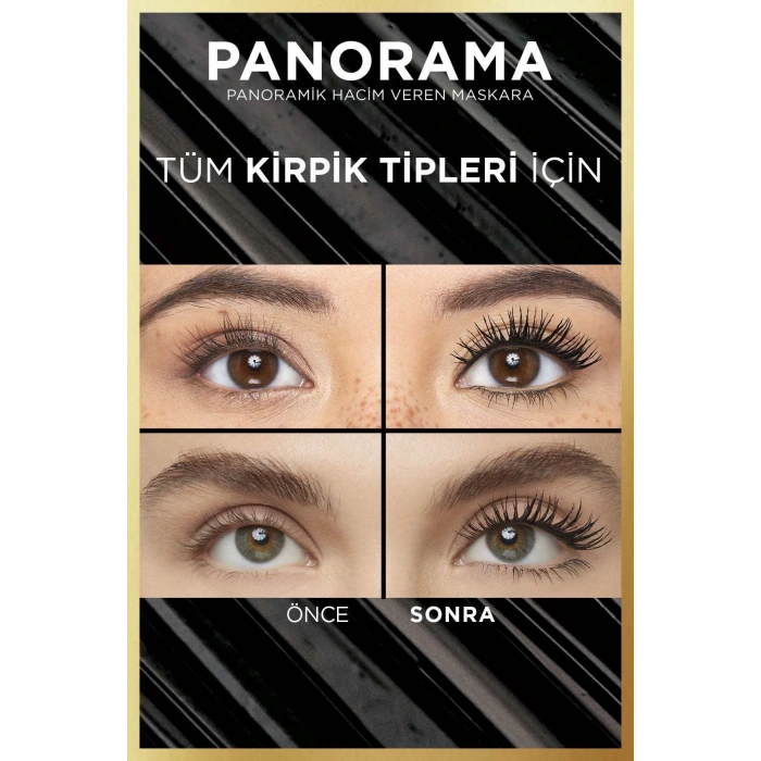 Loreal Paris Panorama Hacim Veren Maskara Kahverengi