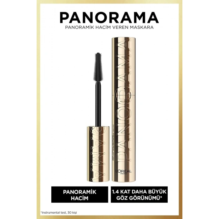Loreal Paris Panorama Hacim Veren Maskara Siyah & Instant Anti Age Eraser Kapatıcı-01 Light 2li Göz Makyajı Seti
