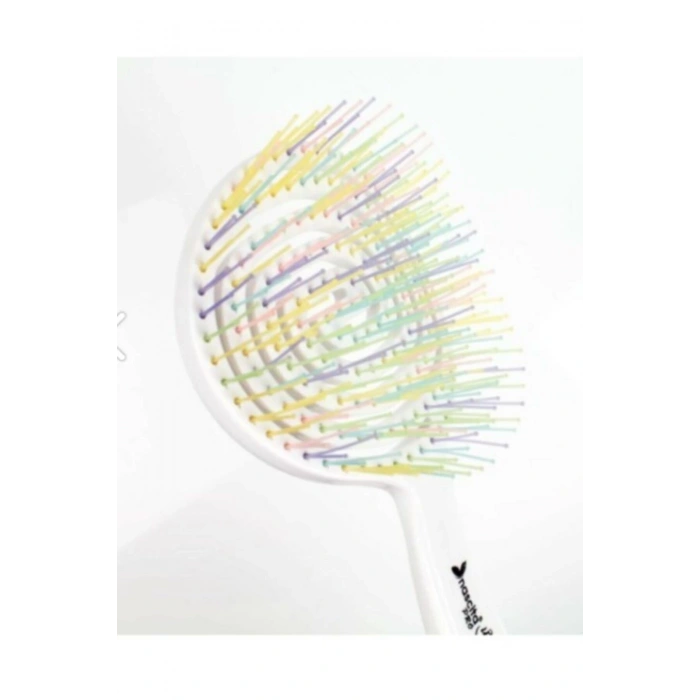 Nascita Pembe ve Beyaz Pro Üç Boyutlu Oval Saç Fırçası 02