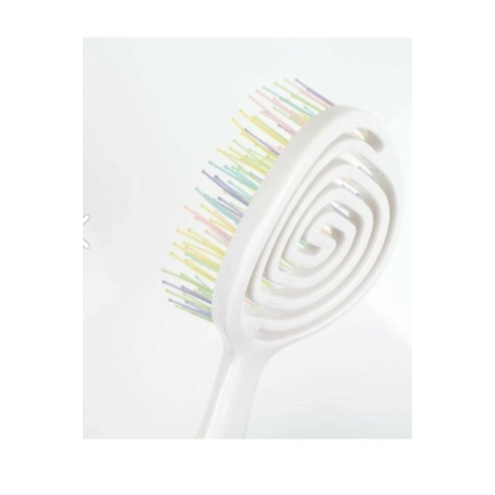 Nascita Pembe ve Beyaz Pro Üç Boyutlu Oval Saç Fırçası 02