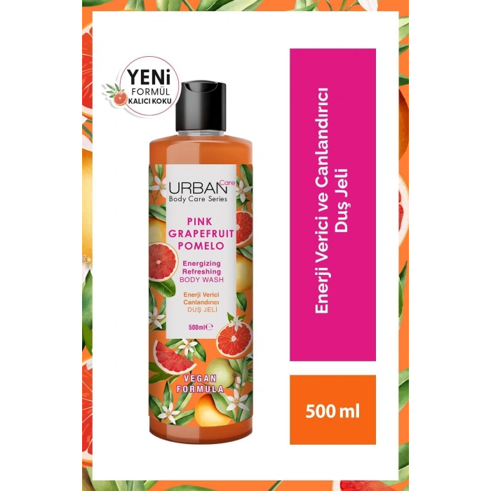 Urban Care Pink Grapefruit & Pomelo Canlandırıcı Ve Nemlendirici Duş Jeli 500 ml