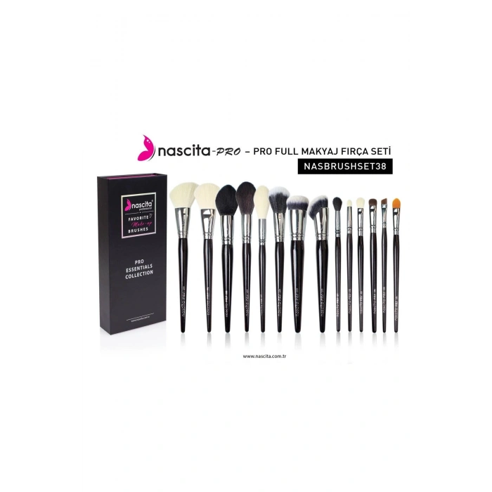 Nascita Pro Essentials Collection Makyaj Fırça Seti Full Nasbrushset38