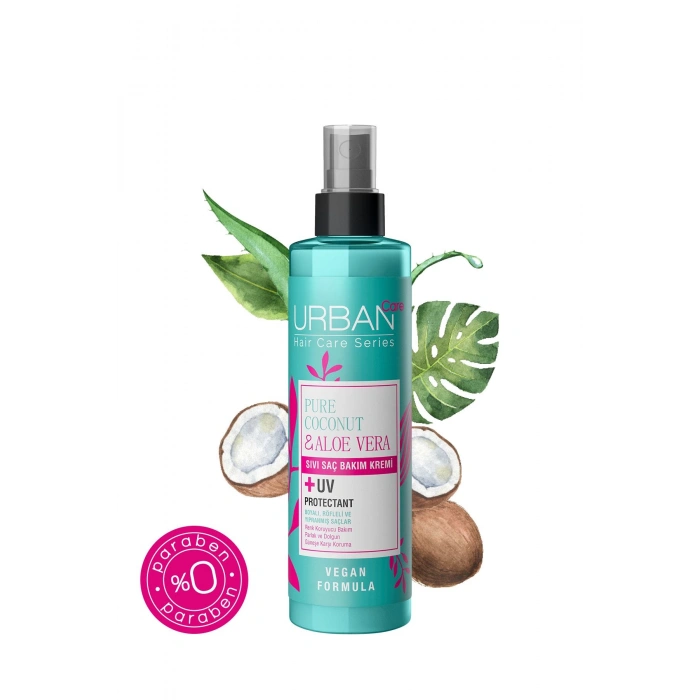 Urban Care Pure Coconut & Aloe Vera Boyalı Saçlar Özel Renk Koruyucu Sıvı Saç Bakım Kremi - Vegan - 200 ml