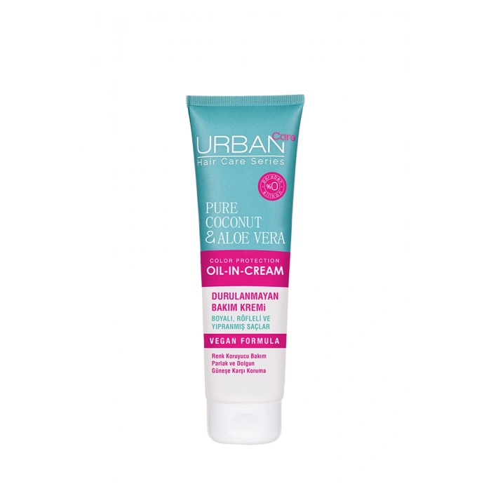 Urban Care Pure Coconut & Aloe Vera Boyalı Saçlar Renk Koruyucu Durulanmayan Saç Kremi - Vegan - 150 ml