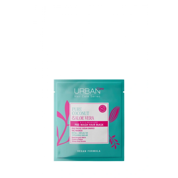 Urban Care Pure Coconut & Aloe Vera Boyalı Saçlara Özel Renk Koruyucu Duş Öncesi Maske Vegan 50 ml