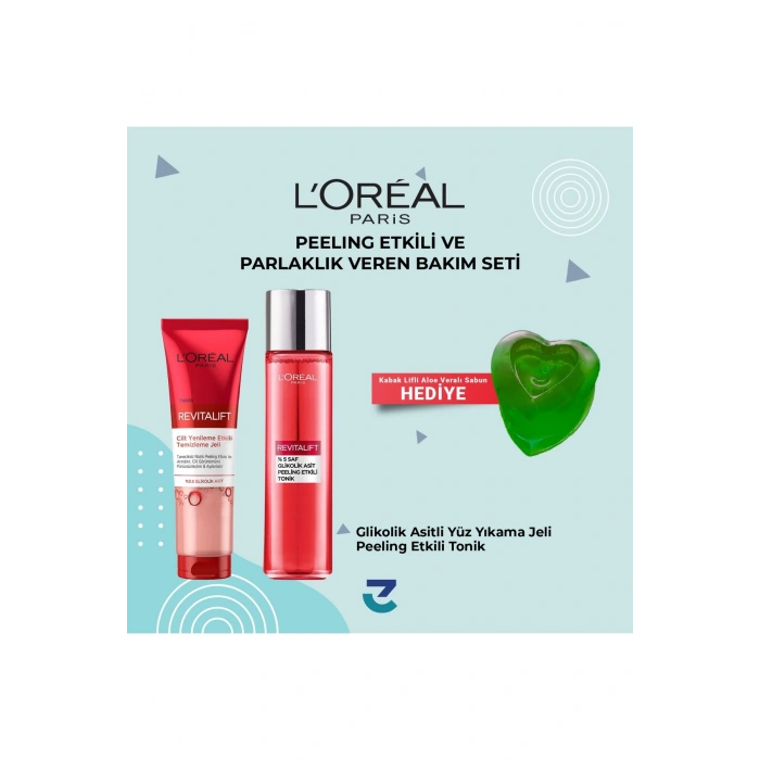 Loreal Paris Revitalift %5 Saf Glikolik Asit Peeling Etkili Tonik & Cilt Yenileme Etkili Temizleme Jeli 150 ml
