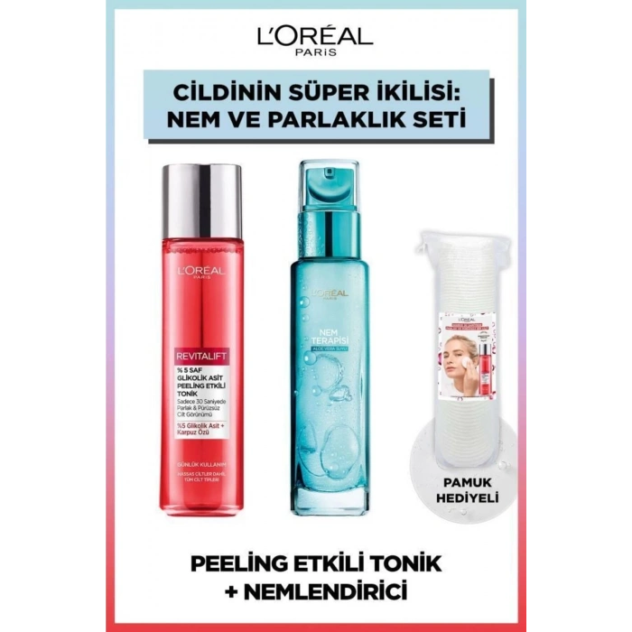 Loreal Paris Revitalift %5 Saf Glikolik Asit Peeling Etkili Tonik & Nem Terapisi Normalden Karmaya Ciltler