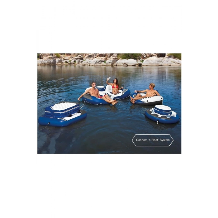 intex River Run Fileli İpli Mavi Koltuk Simit 135 cm 58825