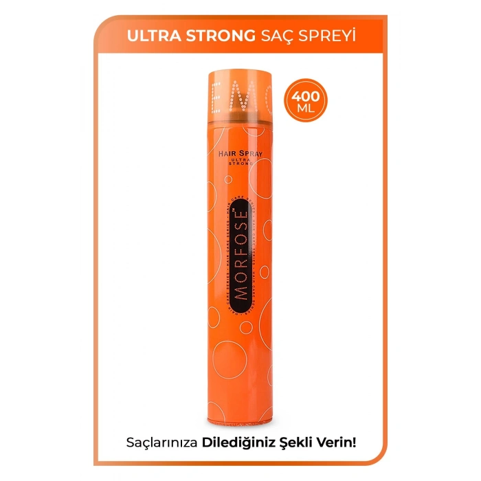 Morfose Saç Spreyi Ultra Strong 400 ml Ultra Güçlü Dış Etkenlere Karşı Kalıcı Tutuş
