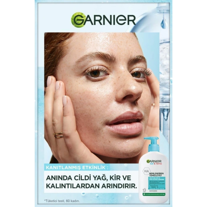 Garnier Saf & Temiz Nemlendiren Temizleyici 250 ml + Nem Bombası Canlandırıcı Kağıt Maske / 2 Adet