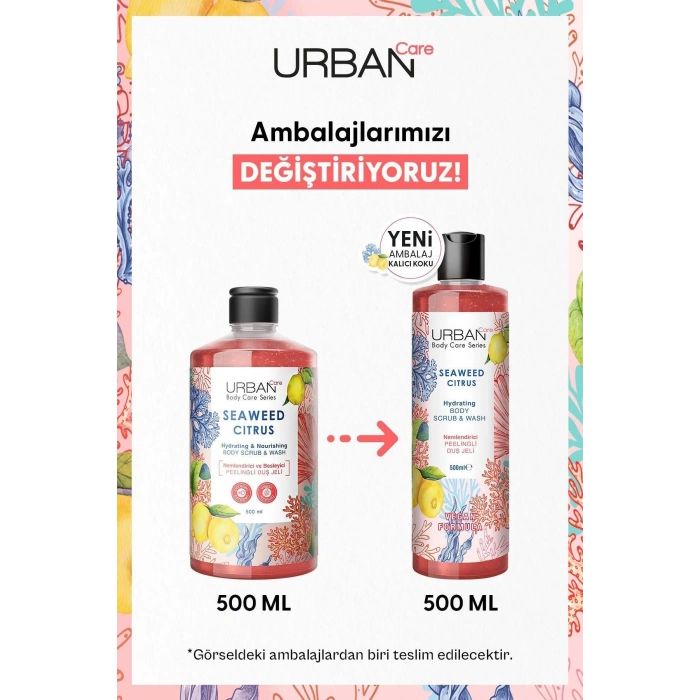 Urban Care Seaweed Citrus Nemlendirici Ve Besleyici Peelingli Duş Jeli - Vegan - 500 ml