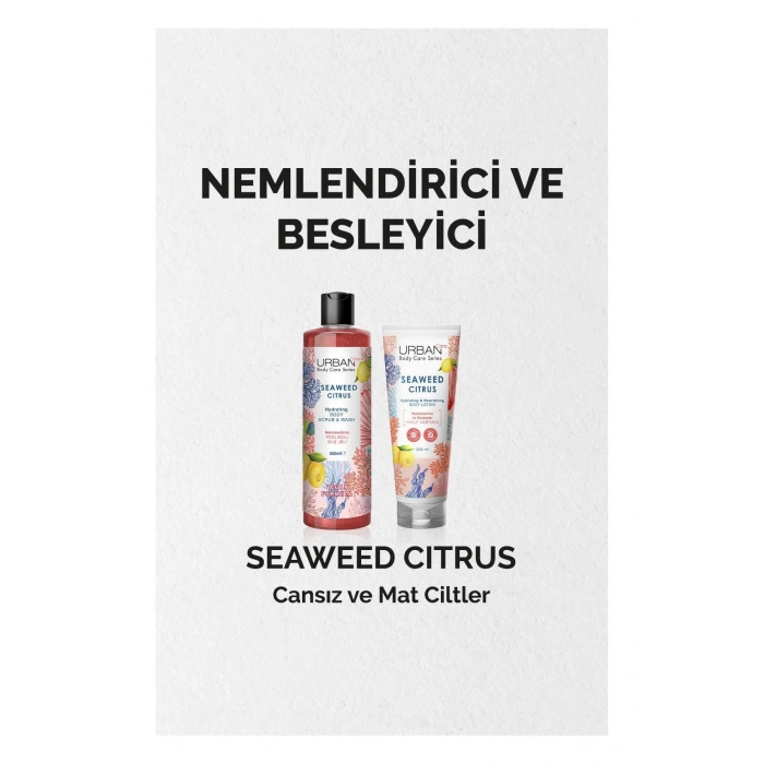 Urban Care Seaweed Citrus Nemlendirici Ve Besleyici Peelingli Duş Jeli - Vegan - 500 ml