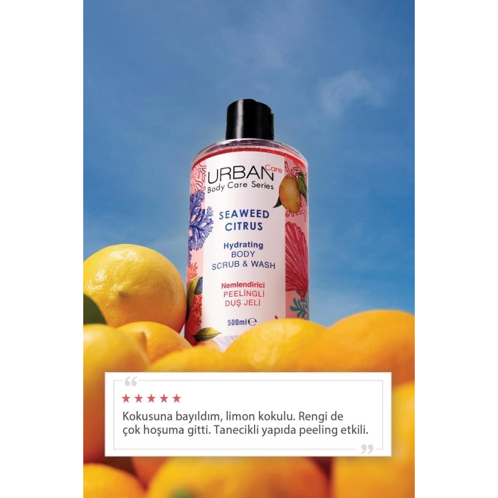 Urban Care Seaweed Citrus Nemlendirici Ve Besleyici Peelingli Duş Jeli - Vegan - 500 ml