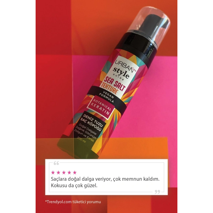 Urban Care Style Guide Deniz Tuzu Doğal Dalga Sağlayan Şekillendirici Saç Köpüğü - Vegan - 200 ml