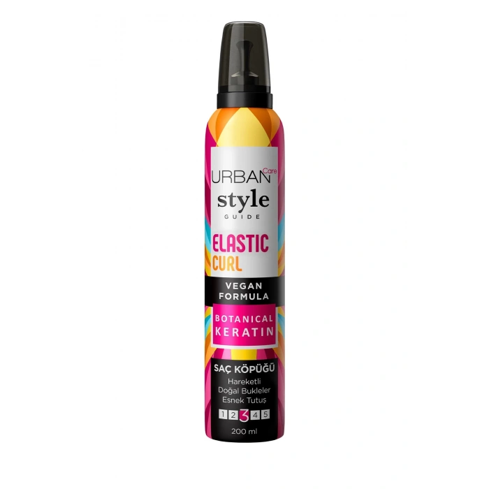 Urban Care Style Guide Elastic Curl Doğal Görünüm Sağlayan Saç Köpüğü - Esnek Tutuş - Vegan - 200 ml