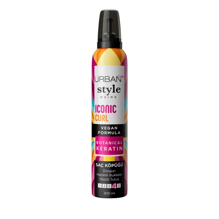 Urban Care Style Guide Iconic Curl Hacimli Bukleler Sağlayan Saç Köpüğü - Güçlü Tutuş - Vegan- 200 ml