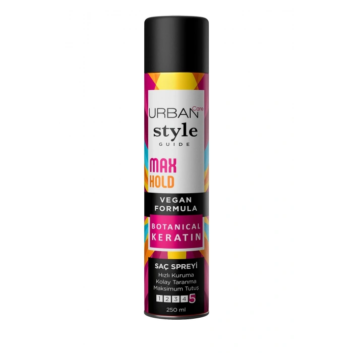 Urban Care Style Guide Max Hold Sabitleyici Maksimum Tutuşlu Saç Spreyi - Vegan - 250 ml
