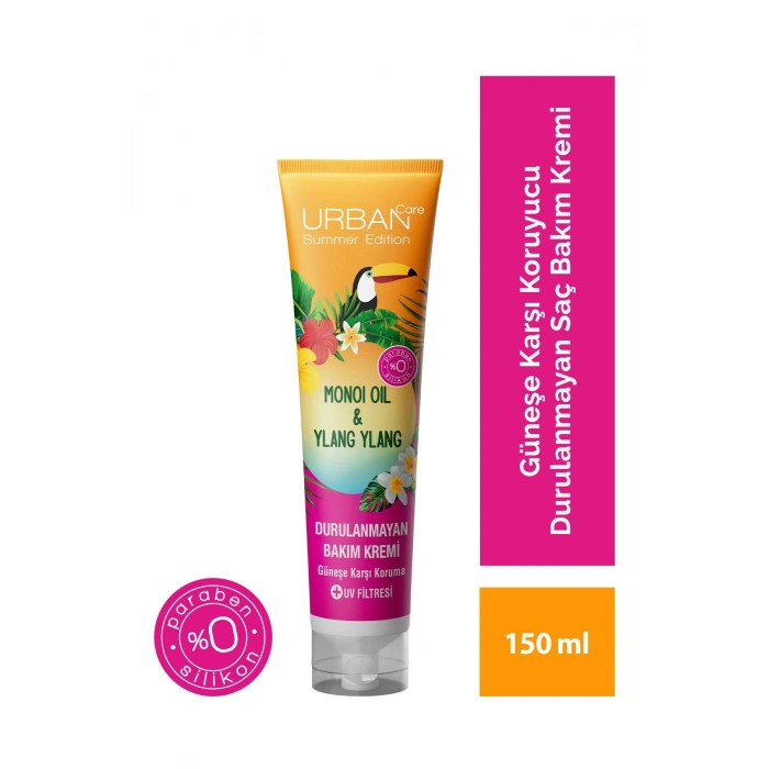 Urban Care Summer - Monoi Yağı & Ylang Ylang Güneş Koruyucu Durulanmayan Bakım Krem - Vegan - 150 ml