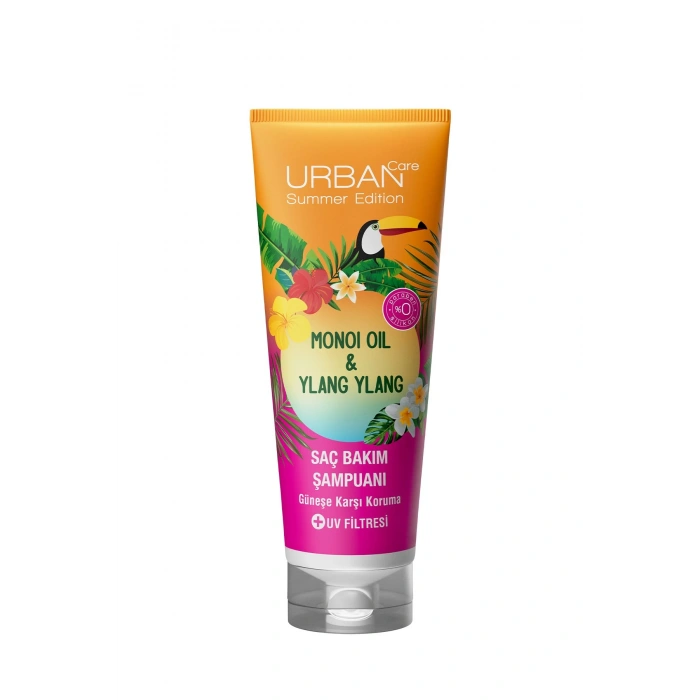 Urban Care Summer - Monoi Yağı & Ylang Ylang Güneş Koruyucu Saç Bakım Şampuanı - Vegan - 250 ml