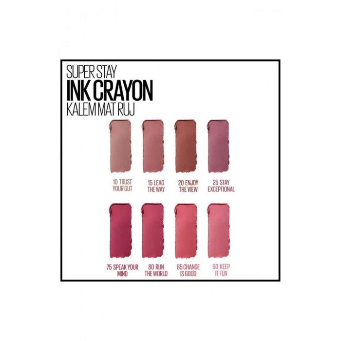Maybelline New York Super Stay Ink Crayon Kalem Mat Ruj - 25 Stay Exceptional
